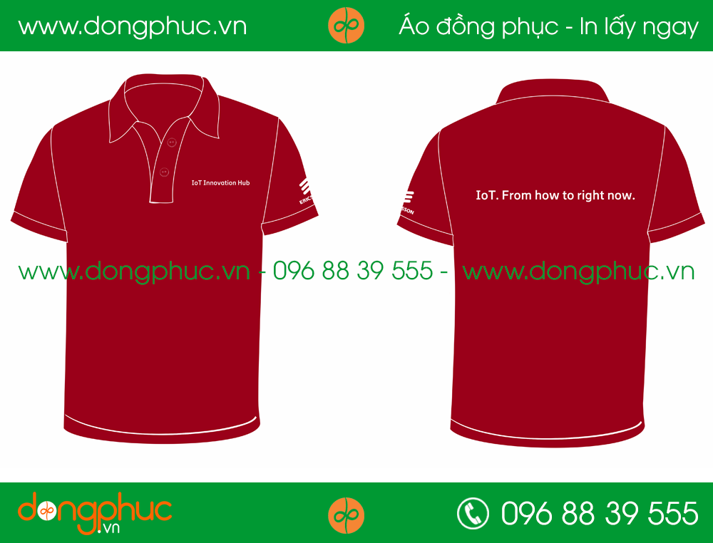Áo phông đồng phục cty Hub